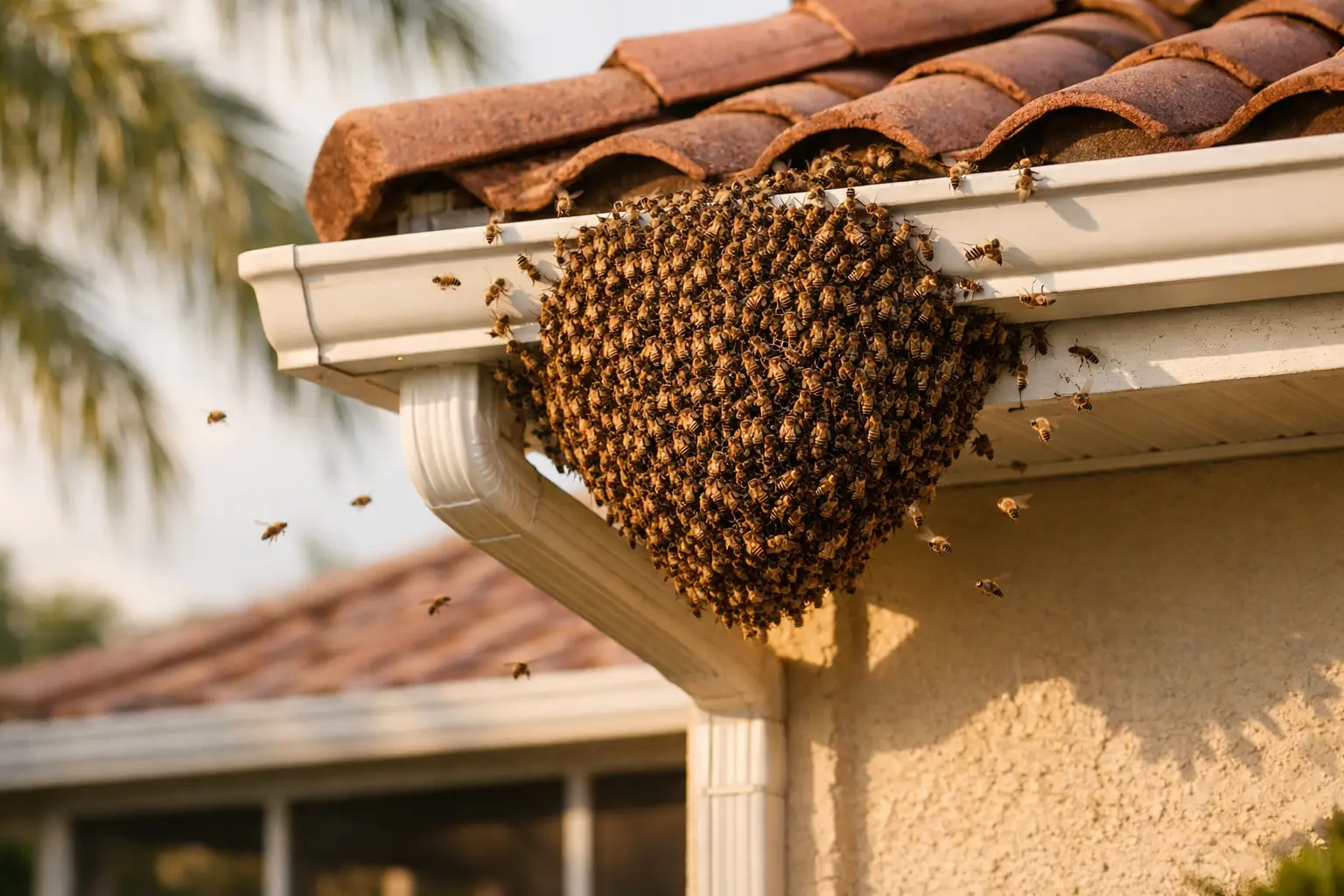 How to Remove Bees From Roof Eaves Safely