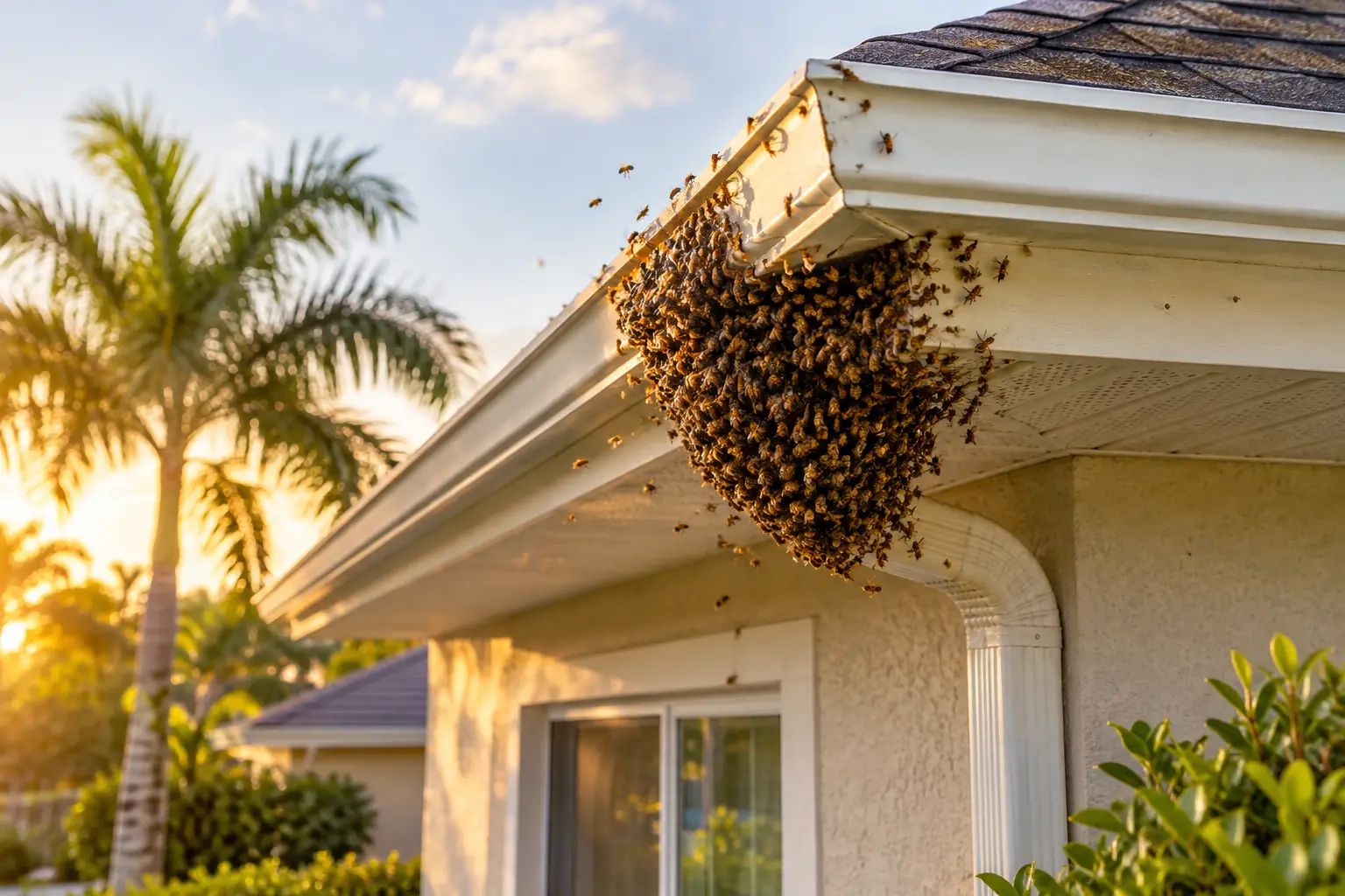 HOA Clubhouse Bee Rescue Example: A Safer Plan